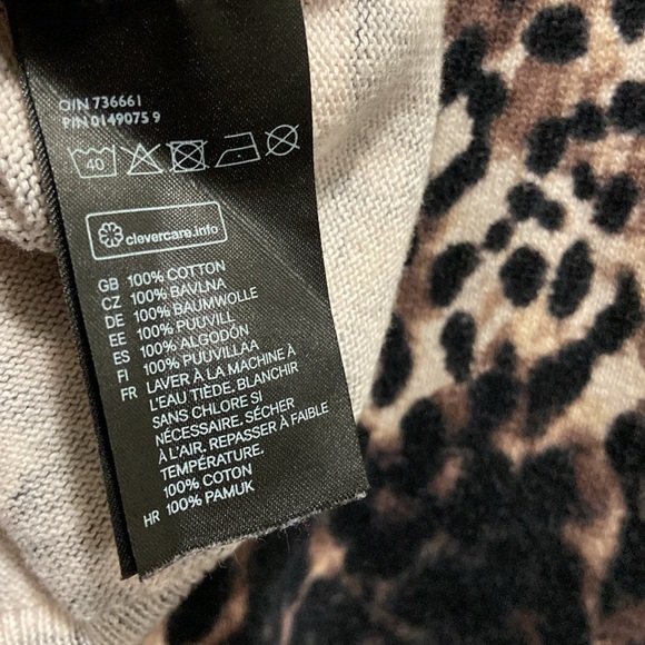 H&M size large animal print cardigan - Picture 4 of 4